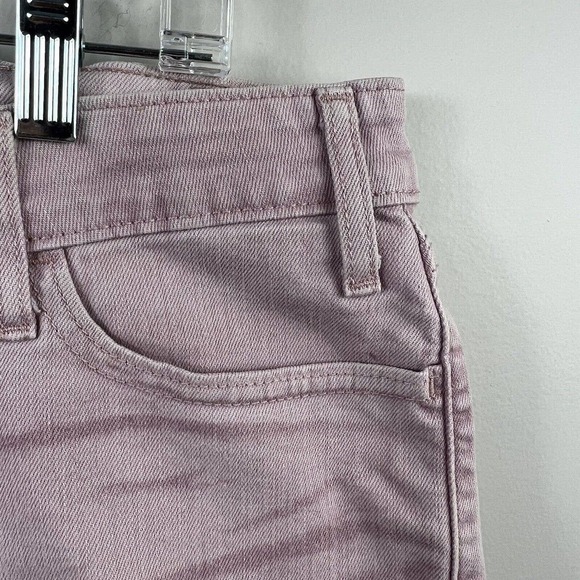 Levis 501 Mauve Pink Jean Denim Shorts Size 12 Frayed Hem - Picture 3 of 14